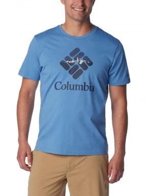 Columbia M Rapid Ridge Graphic Tee férfi rövid ujjú póló kék színben 1